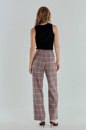 ENDLESS ROSE - Houndstooth Women Pants - PANTS available at Objectrare