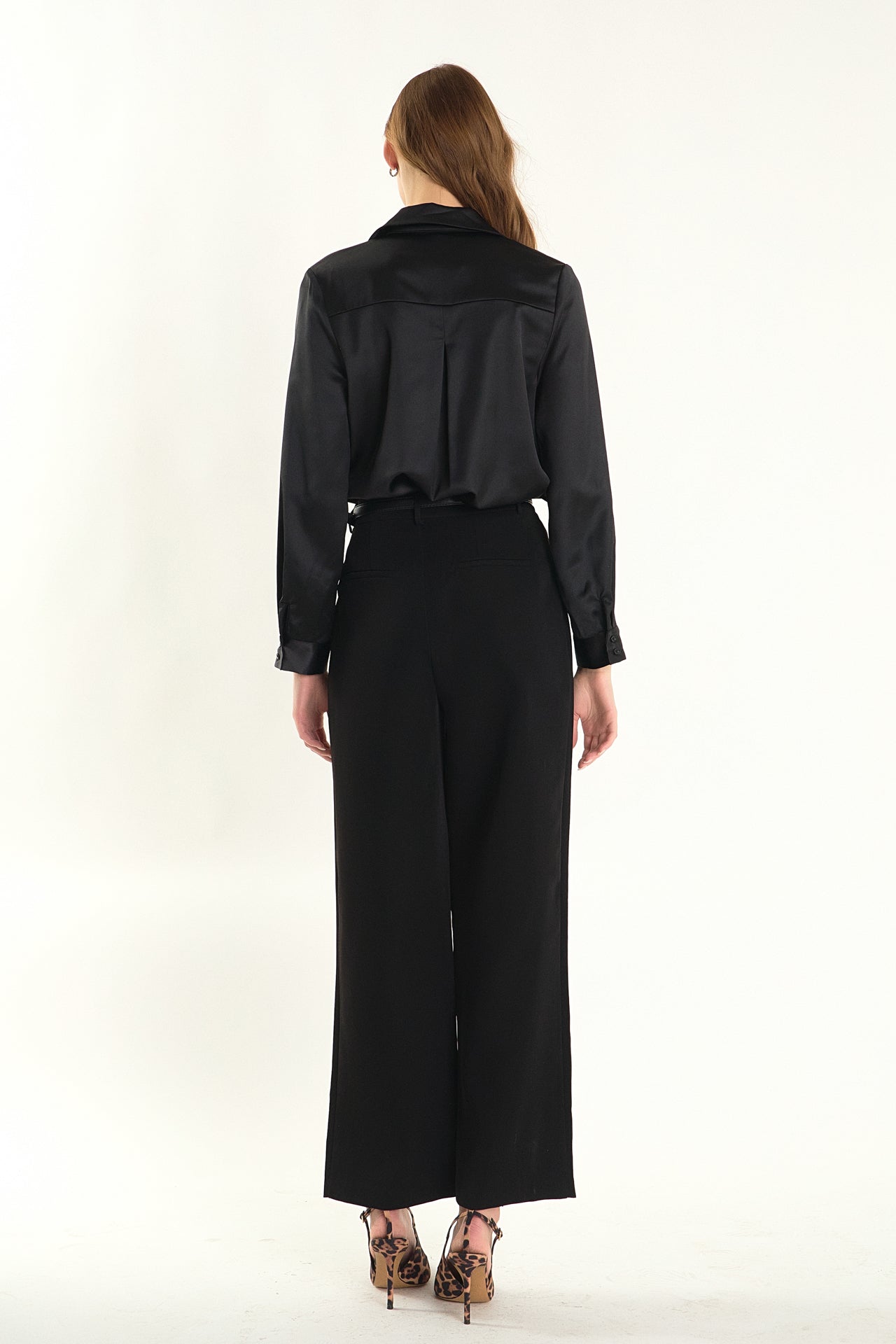 ENDLESS ROSE - Wrapped Satin Blouse - SHIRTS & BLOUSES available at Objectrare