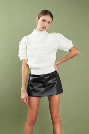 ENGLISH FACTORY - Pu Skorts - SKORTS available at Objectrare