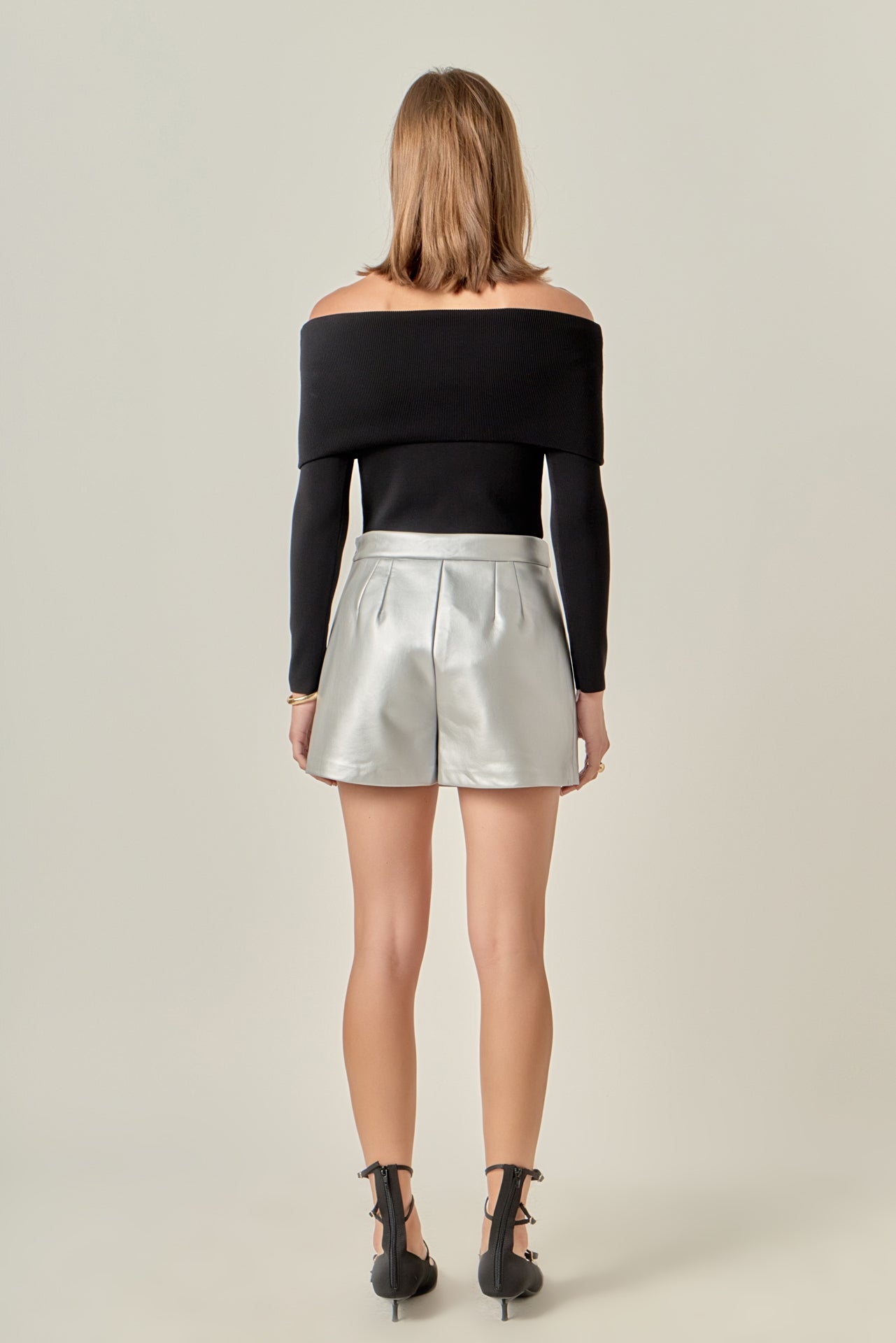 ENGLISH FACTORY - Pu Skorts - SKORTS available at Objectrare
