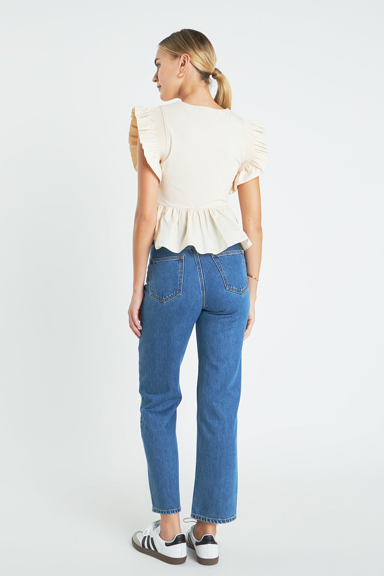 ENGLISH FACTORY - English Factory - Square Neckline Ruffled Top - TOPS available at Objectrare