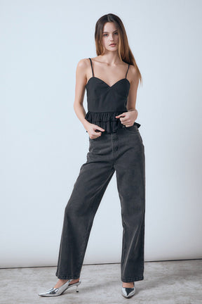 ENDLESS ROSE - Mixed Media Layered Top - TOPS available at Objectrare