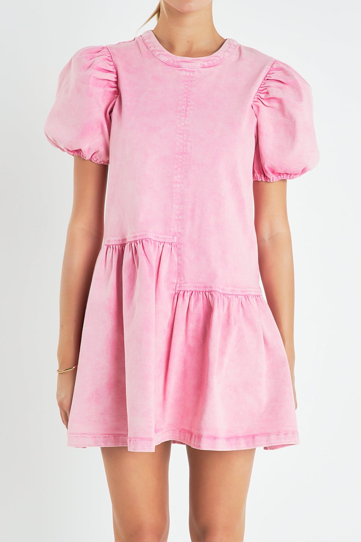 ENGLISH FACTORY - Stretch Denim Mini Dress - DRESSES available at Objectrare