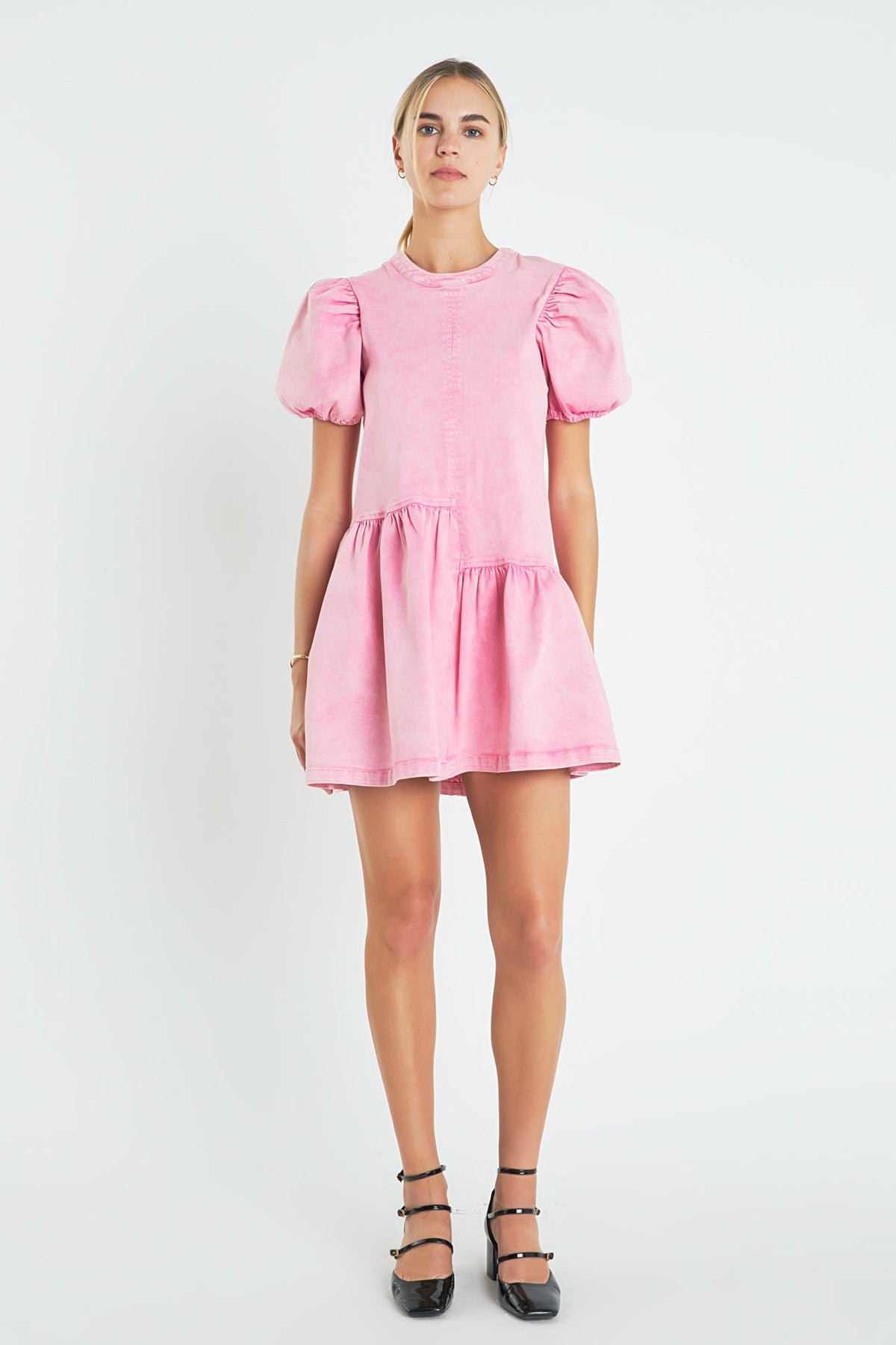 ENGLISH FACTORY - Stretch Denim Mini Dress - DRESSES available at Objectrare