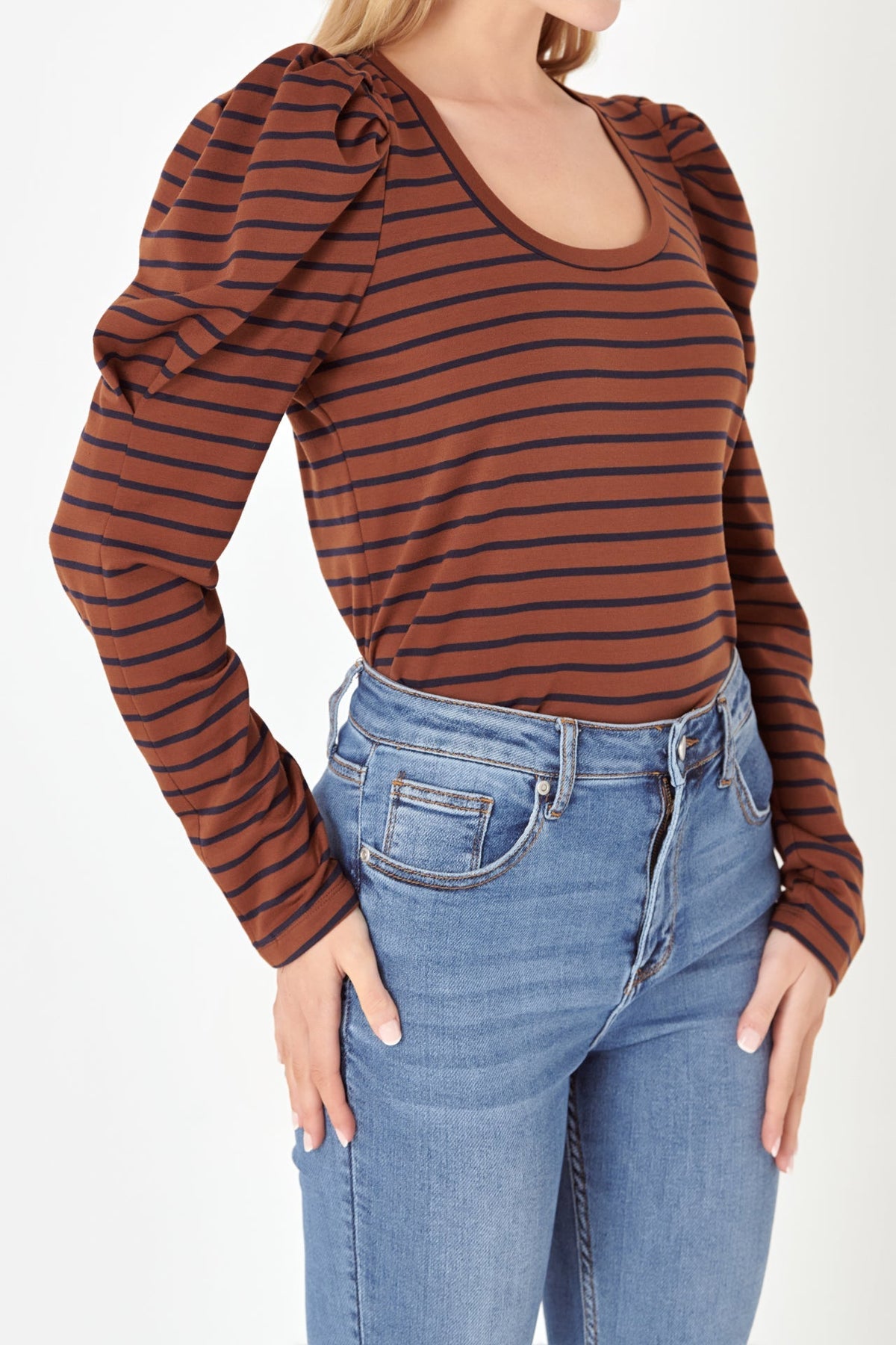 ENGLISH FACTORY - English Factory - Puff Sleeve Knit Top - TOPS available at Objectrare