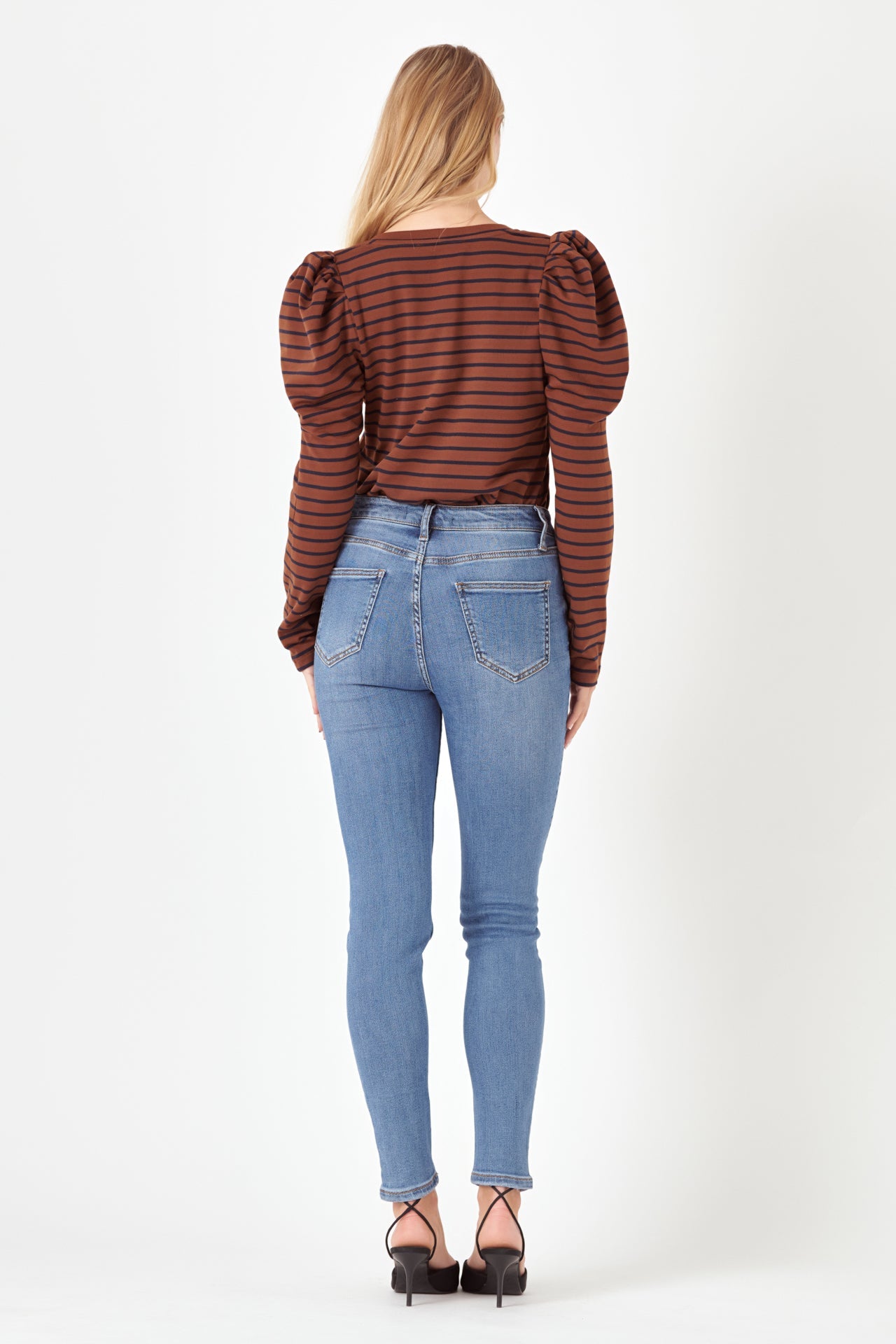 ENGLISH FACTORY - English Factory - Puff Sleeve Knit Top - TOPS available at Objectrare