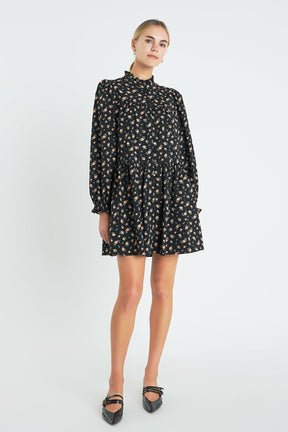 ENGLISH FACTORY - Floral Tiered Mini Dress - DRESSES available at Objectrare