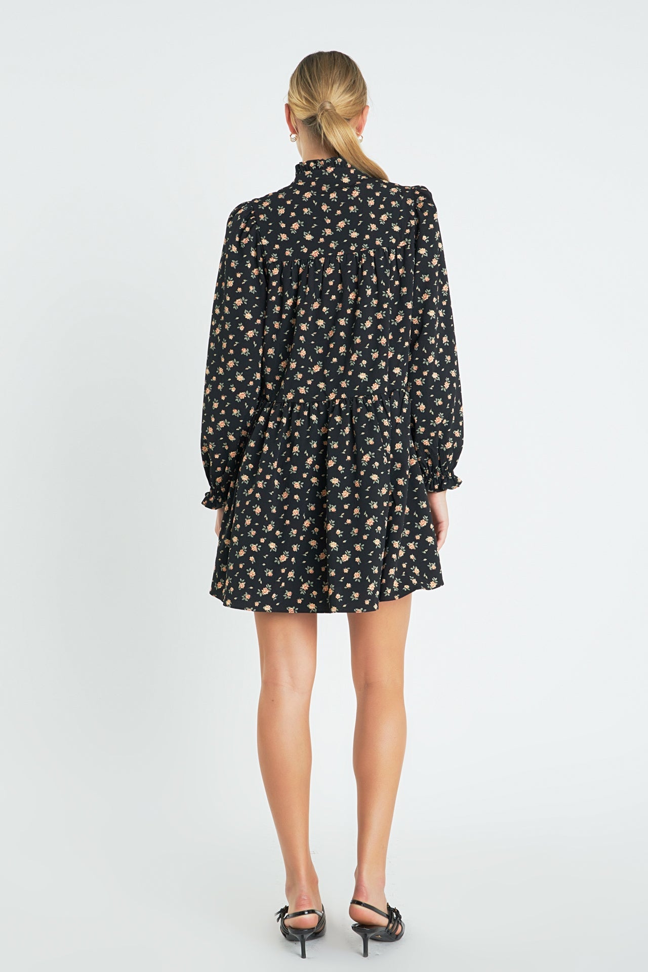 ENGLISH FACTORY - Floral Tiered Mini Dress - DRESSES available at Objectrare