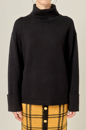 ENGLISH FACTORY - Turtle Neck Sweater - SWEATERS & KNITS available at Objectrare