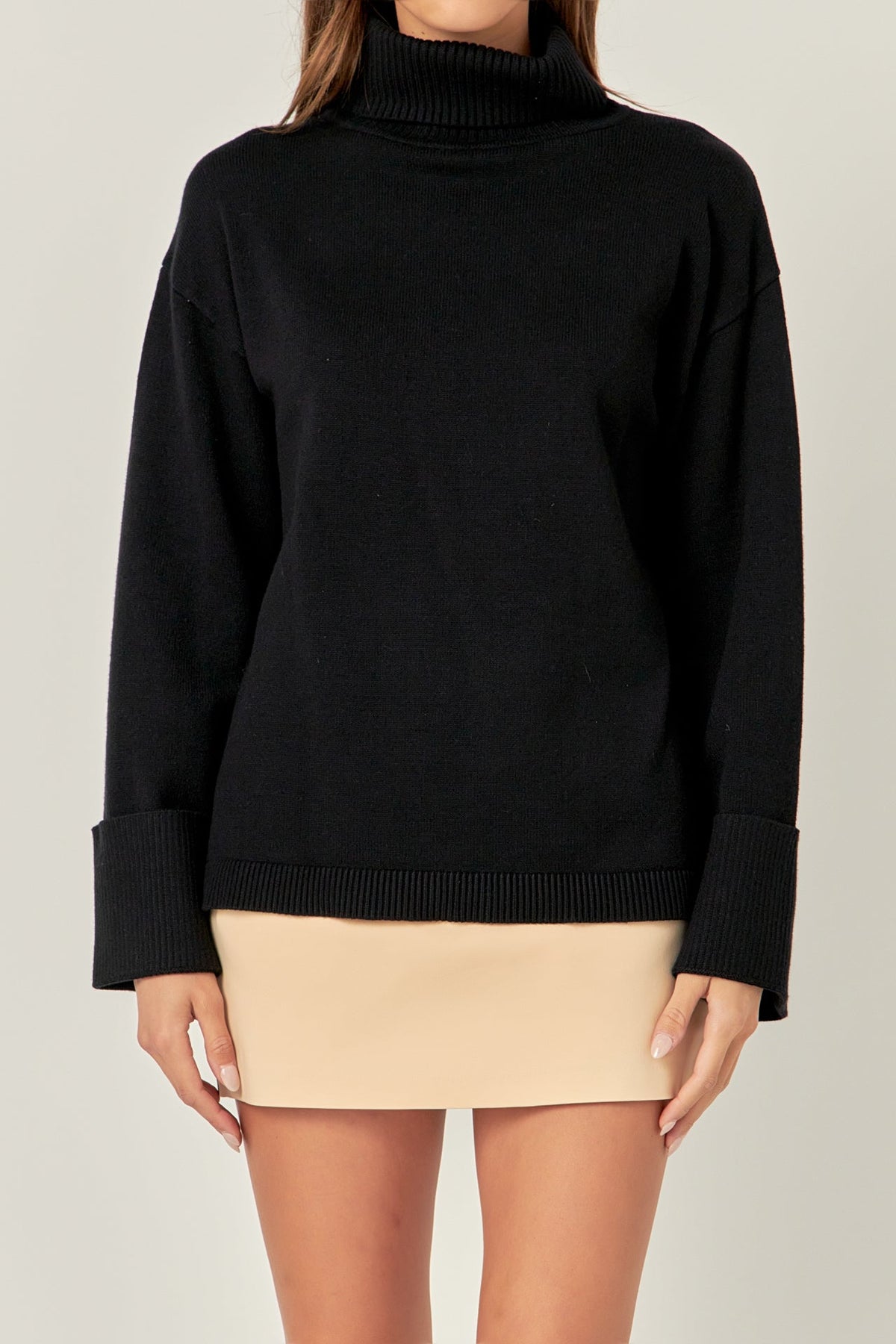 ENGLISH FACTORY - English Factory - Turtle Neck Sweater - SWEATERS & KNITS available at Objectrare