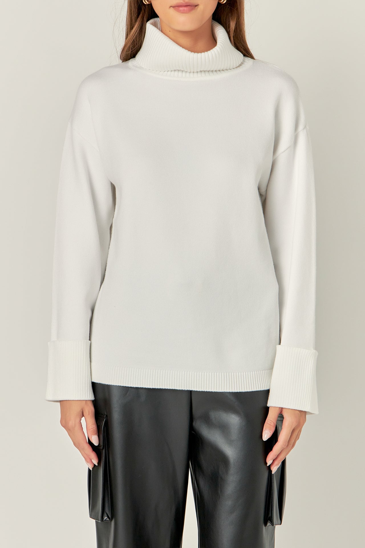 ENGLISH FACTORY - English Factory - Turtle Neck Sweater - SWEATERS & KNITS available at Objectrare