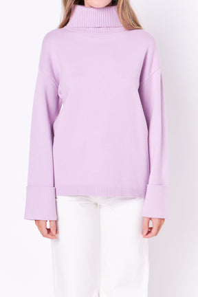 ENGLISH FACTORY - Turtle Neck Sweater - SWEATERS & KNITS available at Objectrare