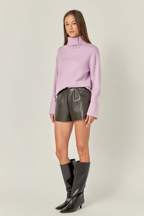 ENGLISH FACTORY - Turtle Neck Sweater - SWEATERS & KNITS available at Objectrare
