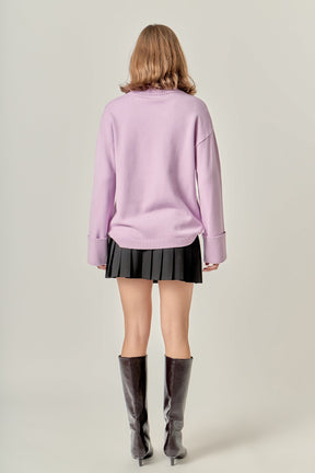 ENGLISH FACTORY - Turtle Neck Sweater - SWEATERS & KNITS available at Objectrare