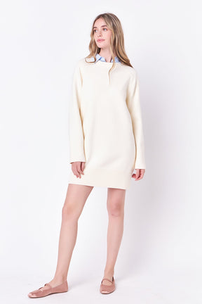 ENGLISH FACTORY - English Factory - Knit Mini Dress - DRESSES available at Objectrare