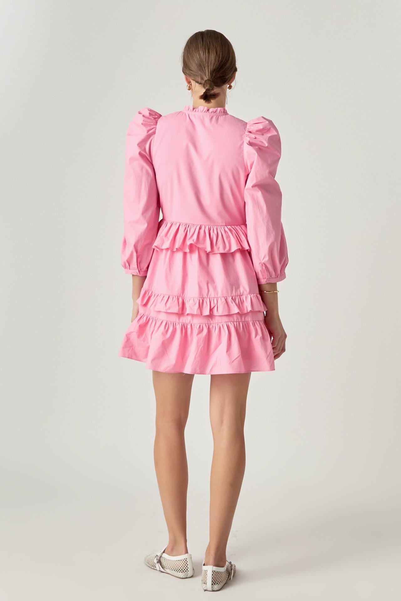 ENGLISH FACTORY - Smocking Detail Mini Dress - DRESSES available at Objectrare