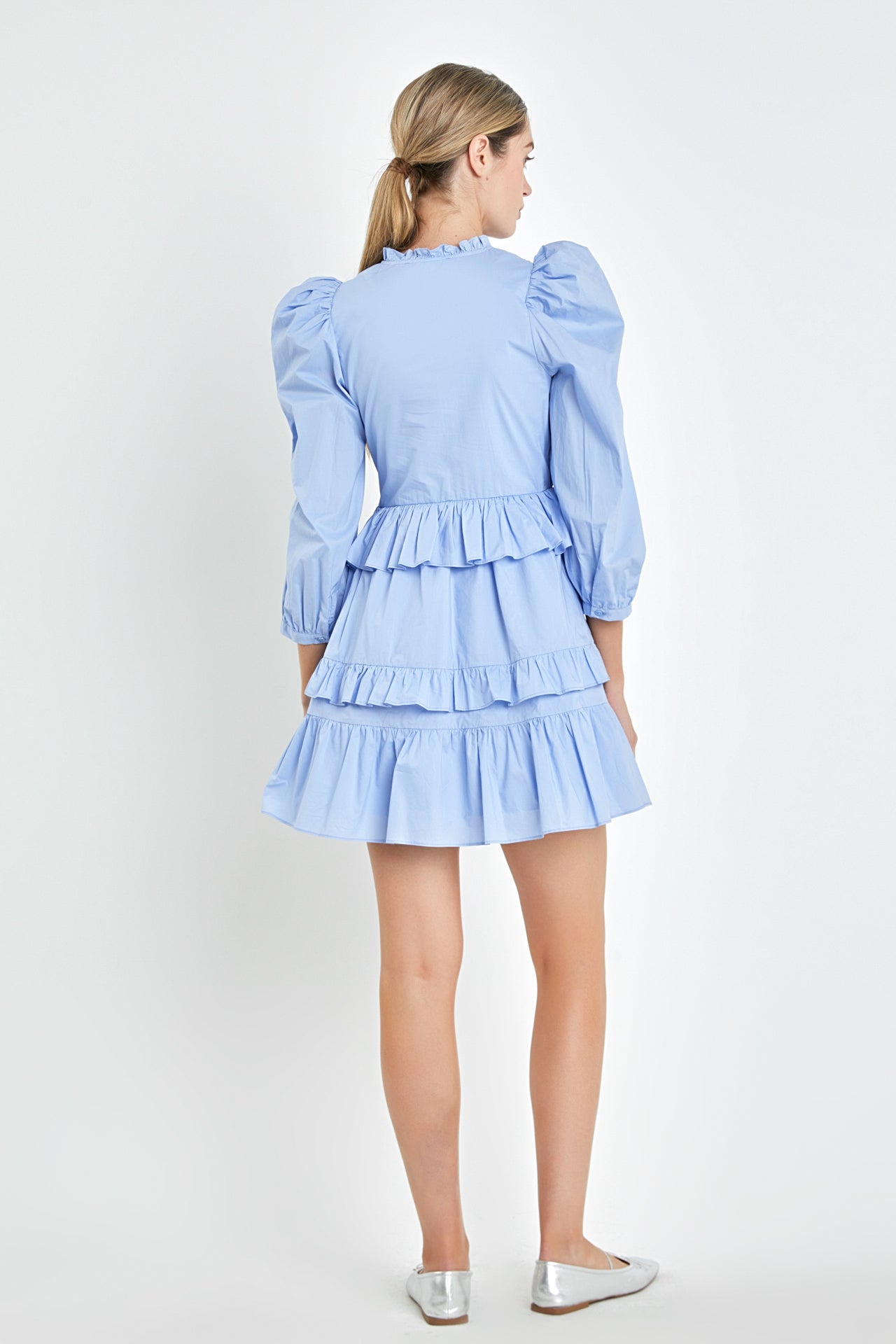 English Factory - Smocking Detail Mini Dress