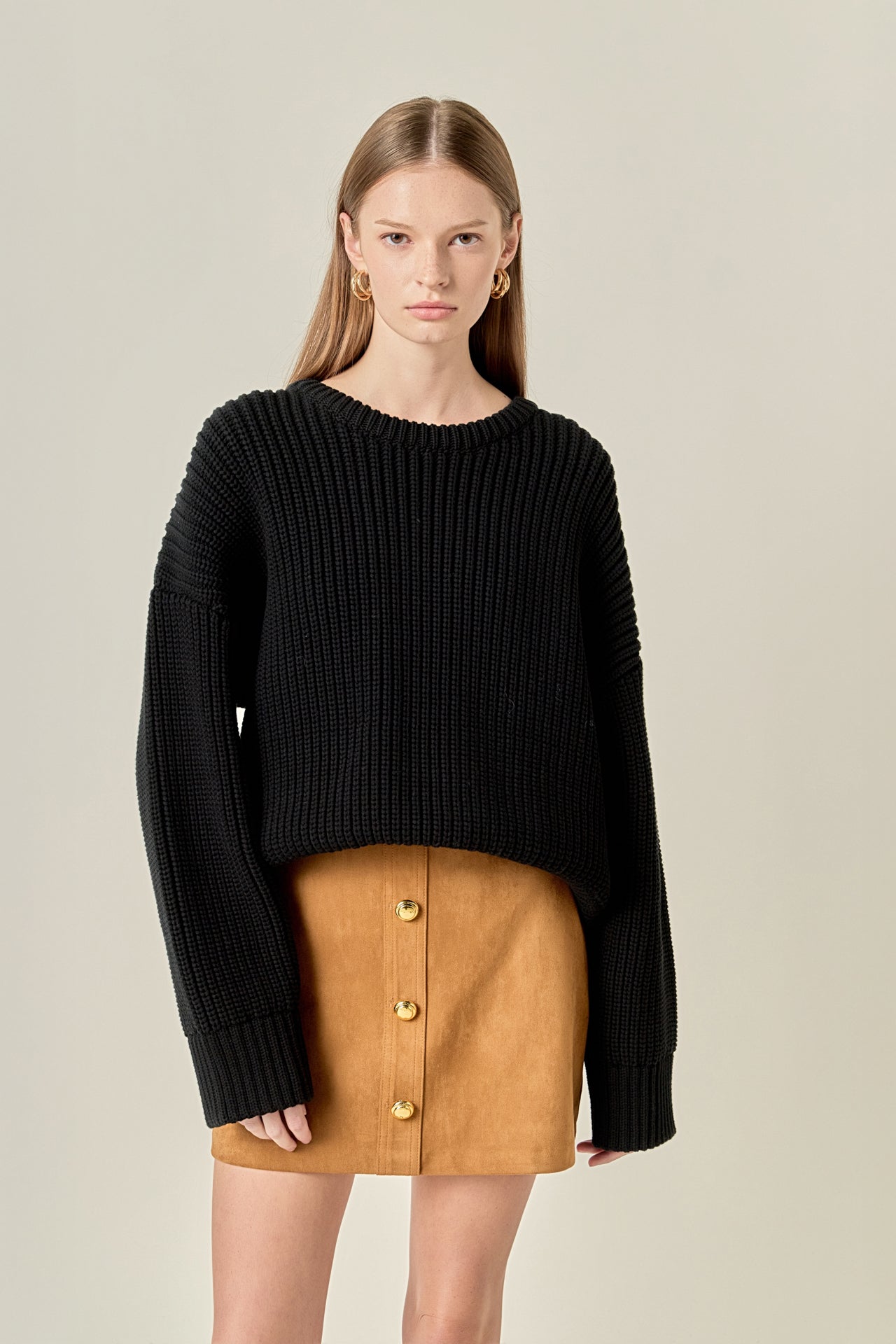 ENGLISH FACTORY - Oversize Ribbed Sweater - SWEATERS & KNITS available at Objectrare