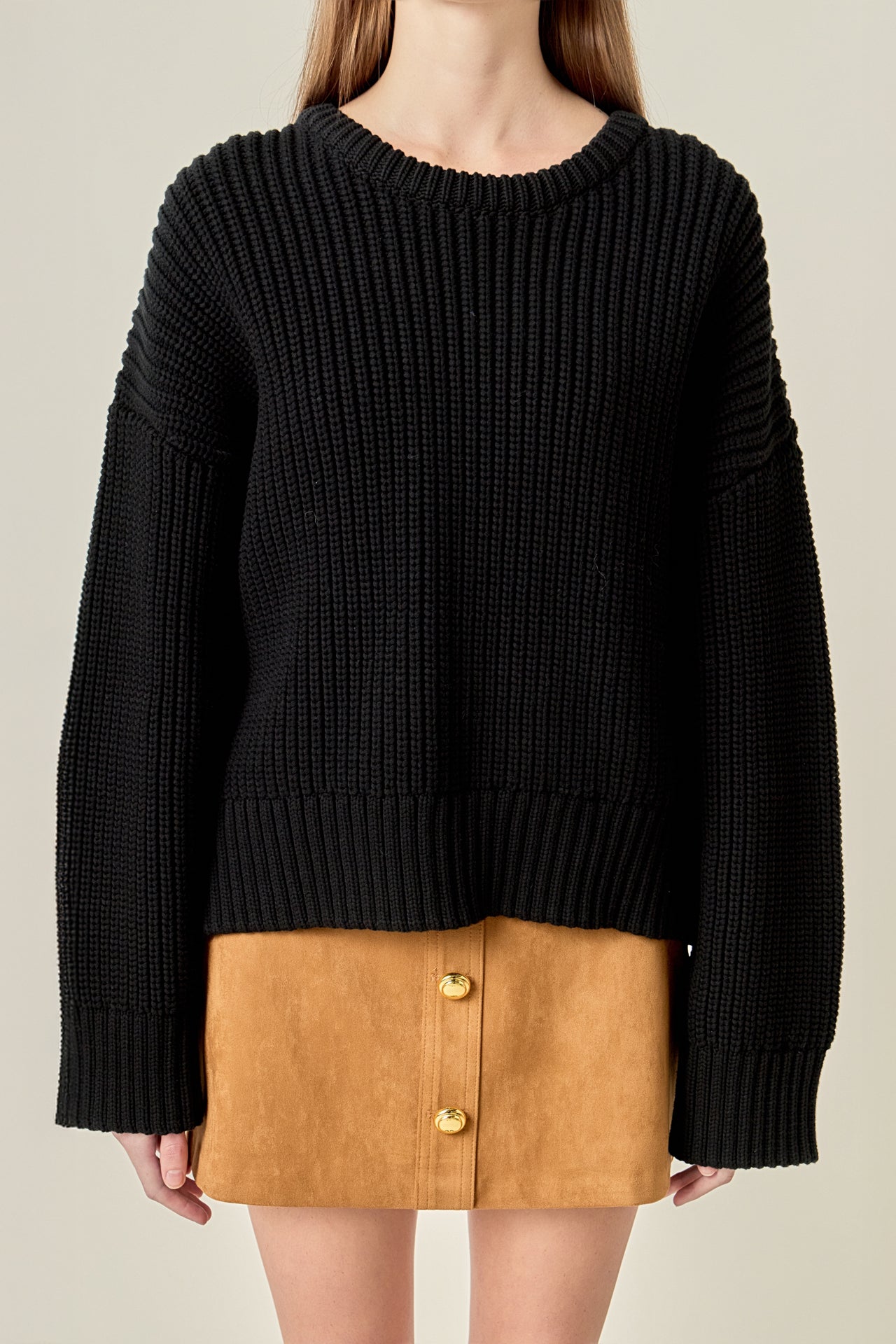 ENGLISH FACTORY - Oversize Ribbed Sweater - SWEATERS & KNITS available at Objectrare