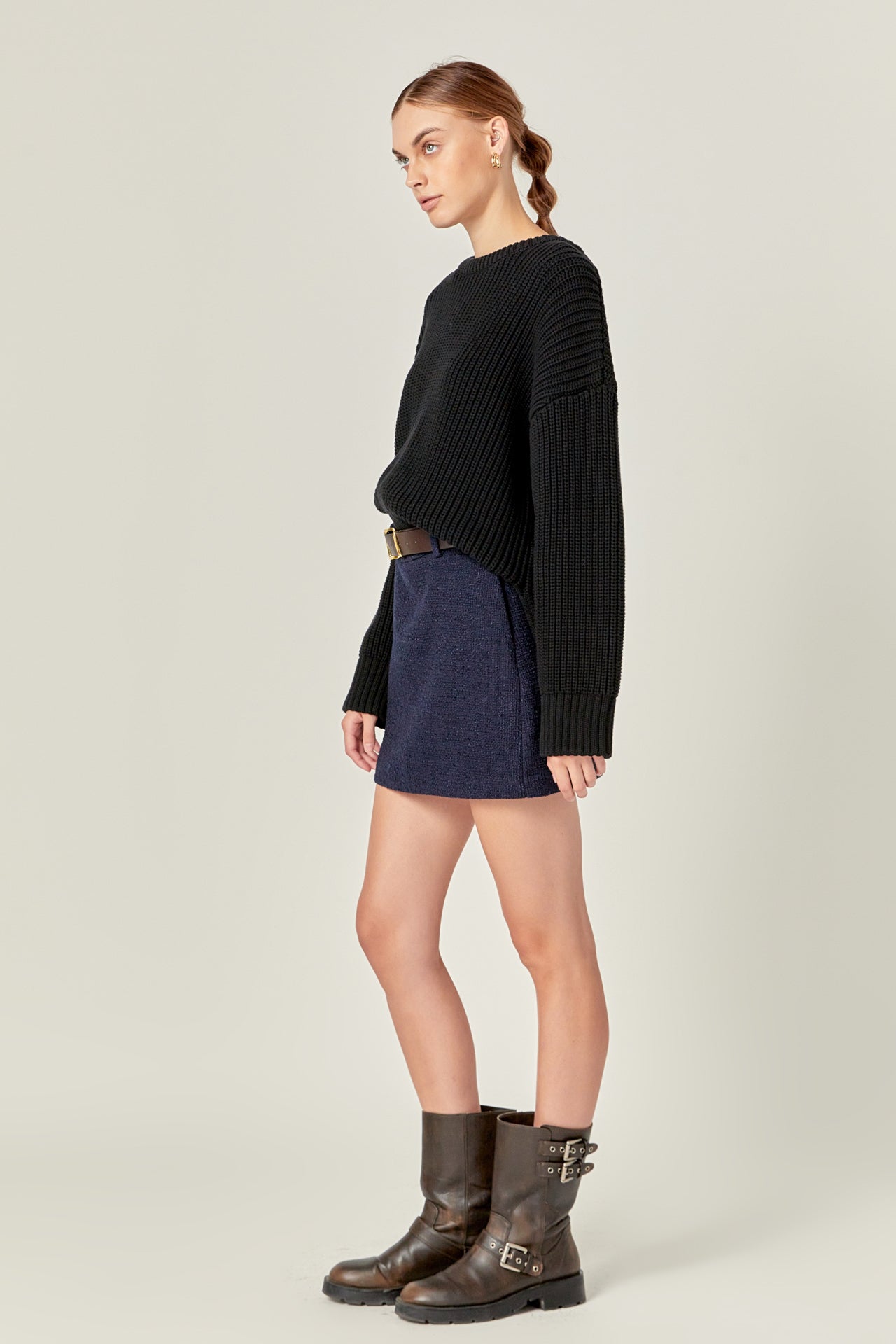 ENGLISH FACTORY - Oversize Ribbed Sweater - SWEATERS & KNITS available at Objectrare