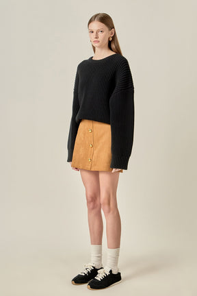 ENGLISH FACTORY - Oversize Ribbed Sweater - SWEATERS & KNITS available at Objectrare