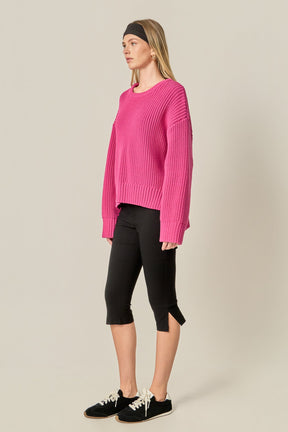 ENGLISH FACTORY - Oversize Ribbed Sweater - SWEATERS & KNITS available at Objectrare