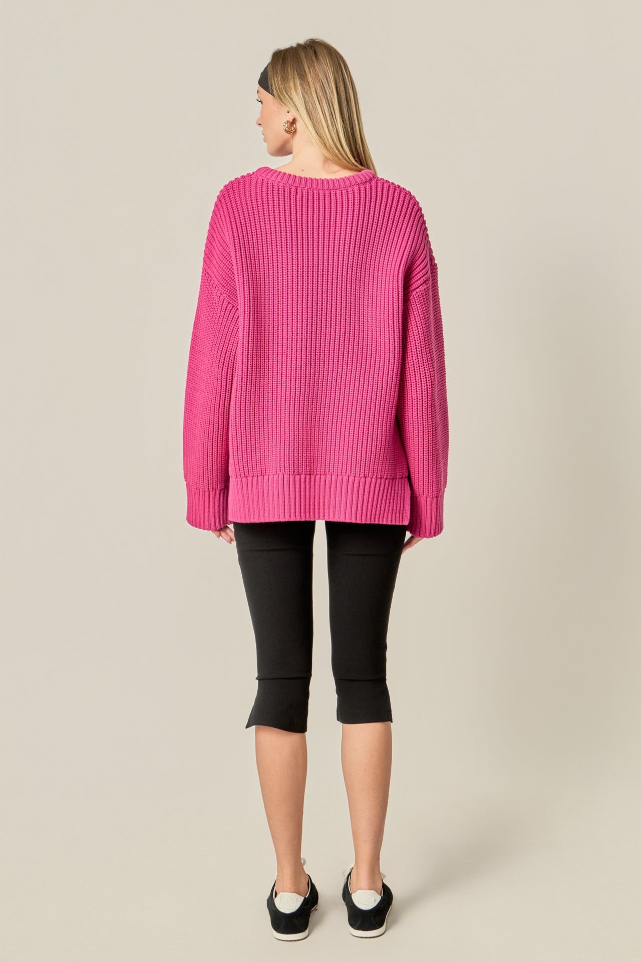ENGLISH FACTORY - Oversize Ribbed Sweater - SWEATERS & KNITS available at Objectrare