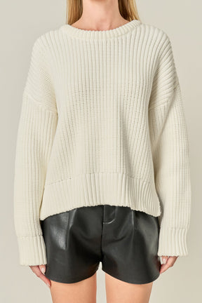 ENGLISH FACTORY - Oversize Ribbed Sweater - SWEATERS & KNITS available at Objectrare