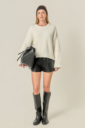 ENGLISH FACTORY - Oversize Ribbed Sweater - SWEATERS & KNITS available at Objectrare