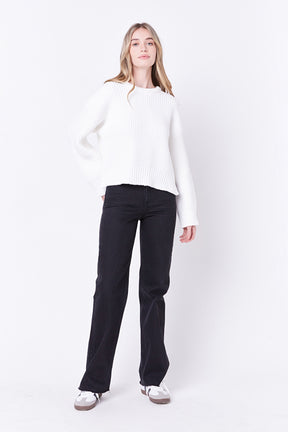 ENGLISH FACTORY - Oversize Ribbed Sweater - SWEATERS & KNITS available at Objectrare