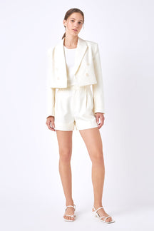 ENGLISH FACTORY - Double Breasted Button Blazer - JACKETS available at Objectrare