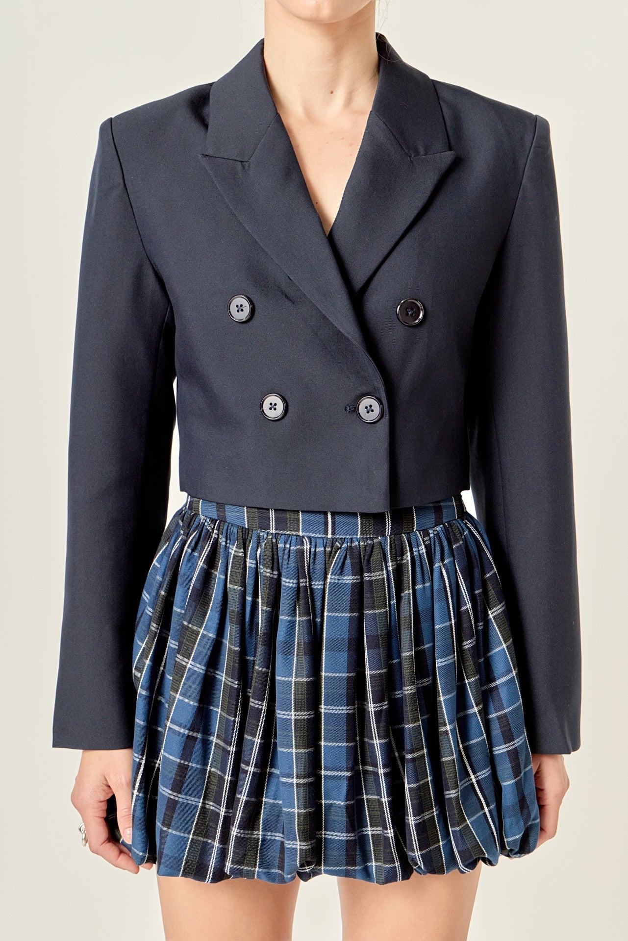 ENGLISH FACTORY - Double Breasted Button Blazer - JACKETS available at Objectrare
