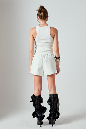 ENDLESS ROSE - Sleeveless Basic Knit Top - TOPS available at Objectrare