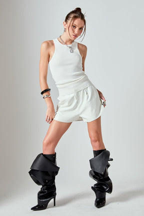 ENDLESS ROSE - Sleeveless Basic Knit Top - TOPS available at Objectrare