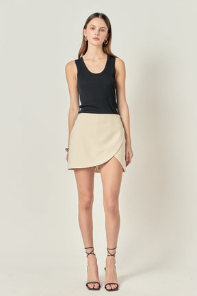 ENGLISH FACTORY - High Waist Overlay Skort - SKORTS available at Objectrare