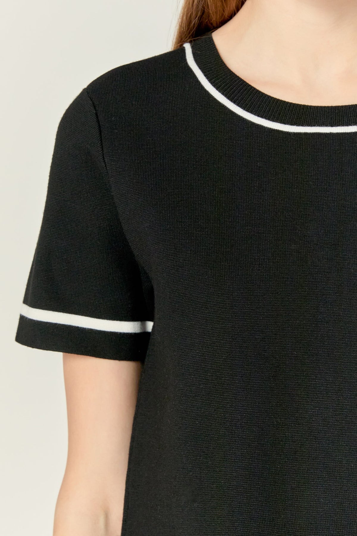 ENGLISH FACTORY - Knit Contrast Mini Dress - DRESSES available at Objectrare