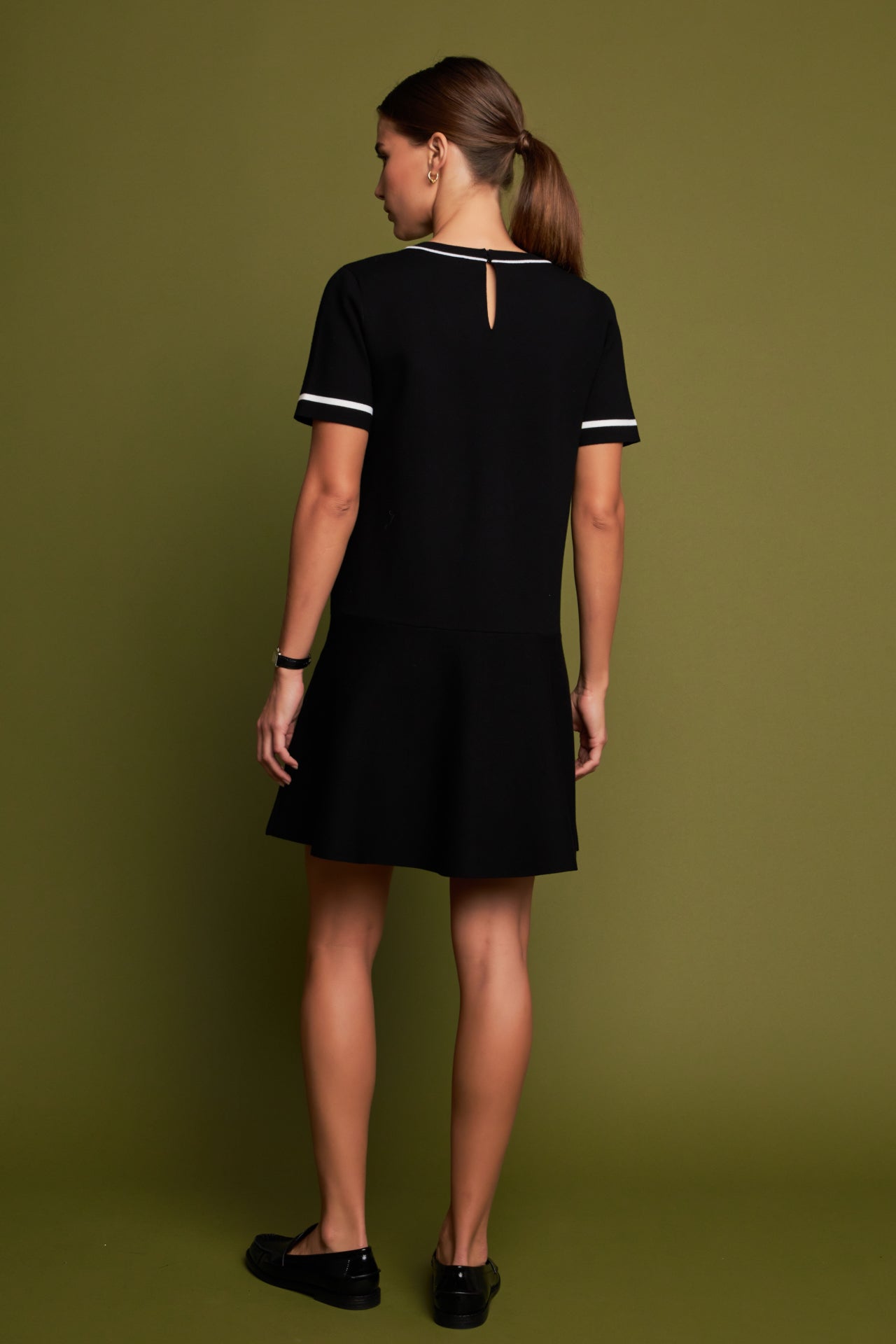 ENGLISH FACTORY - English Factory - Knit Contrast Mini Dress - DRESSES available at Objectrare