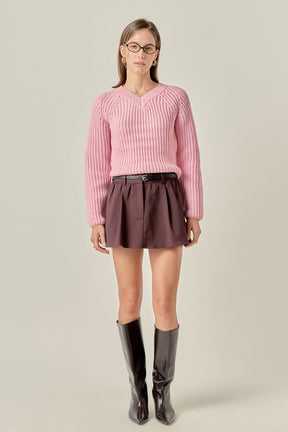 ENGLISH FACTORY - V-neck Knit Sweater - SWEATERS & KNITS available at Objectrare