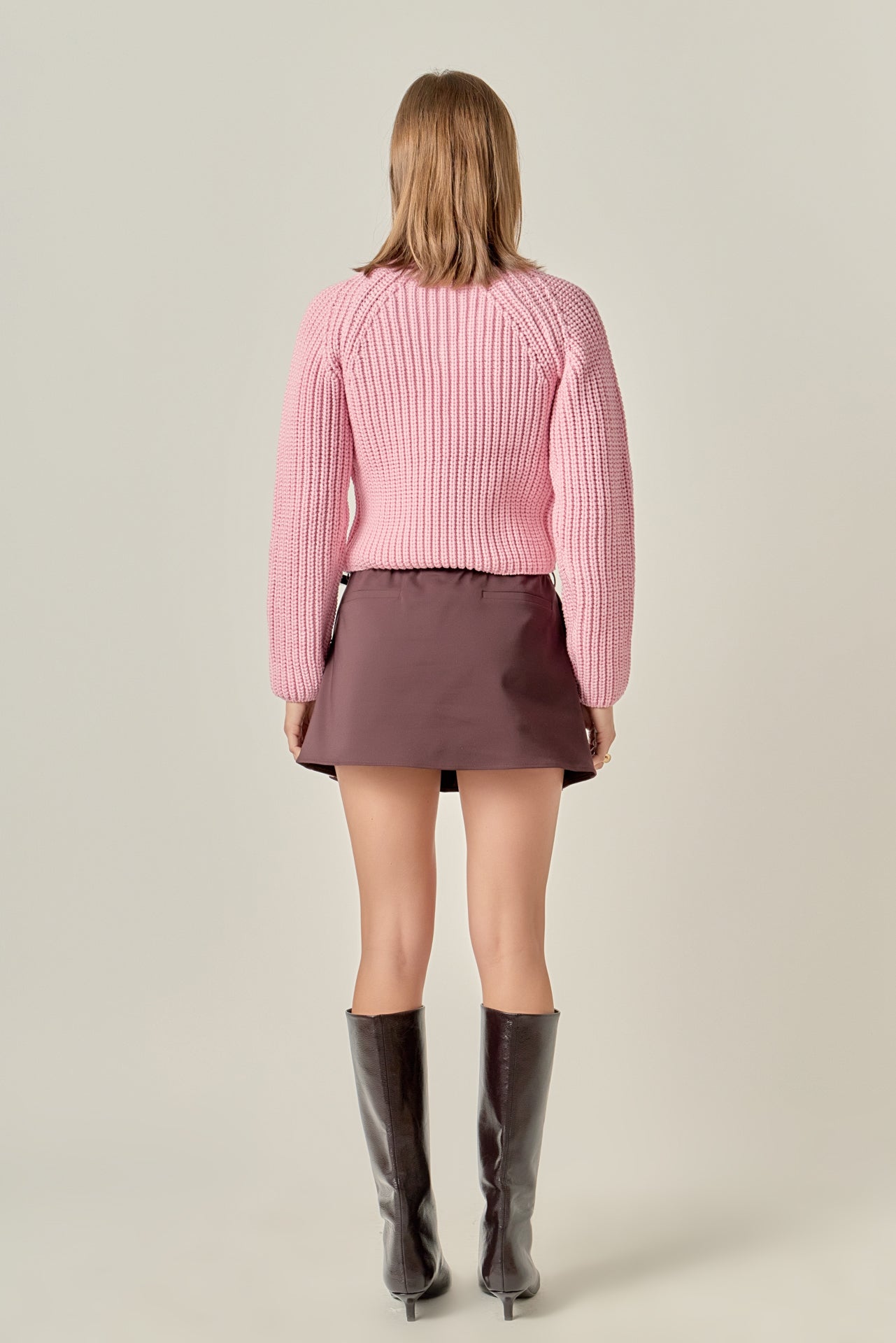ENGLISH FACTORY - Round-neck Knit Sweater - SWEATERS & KNITS available at Objectrare