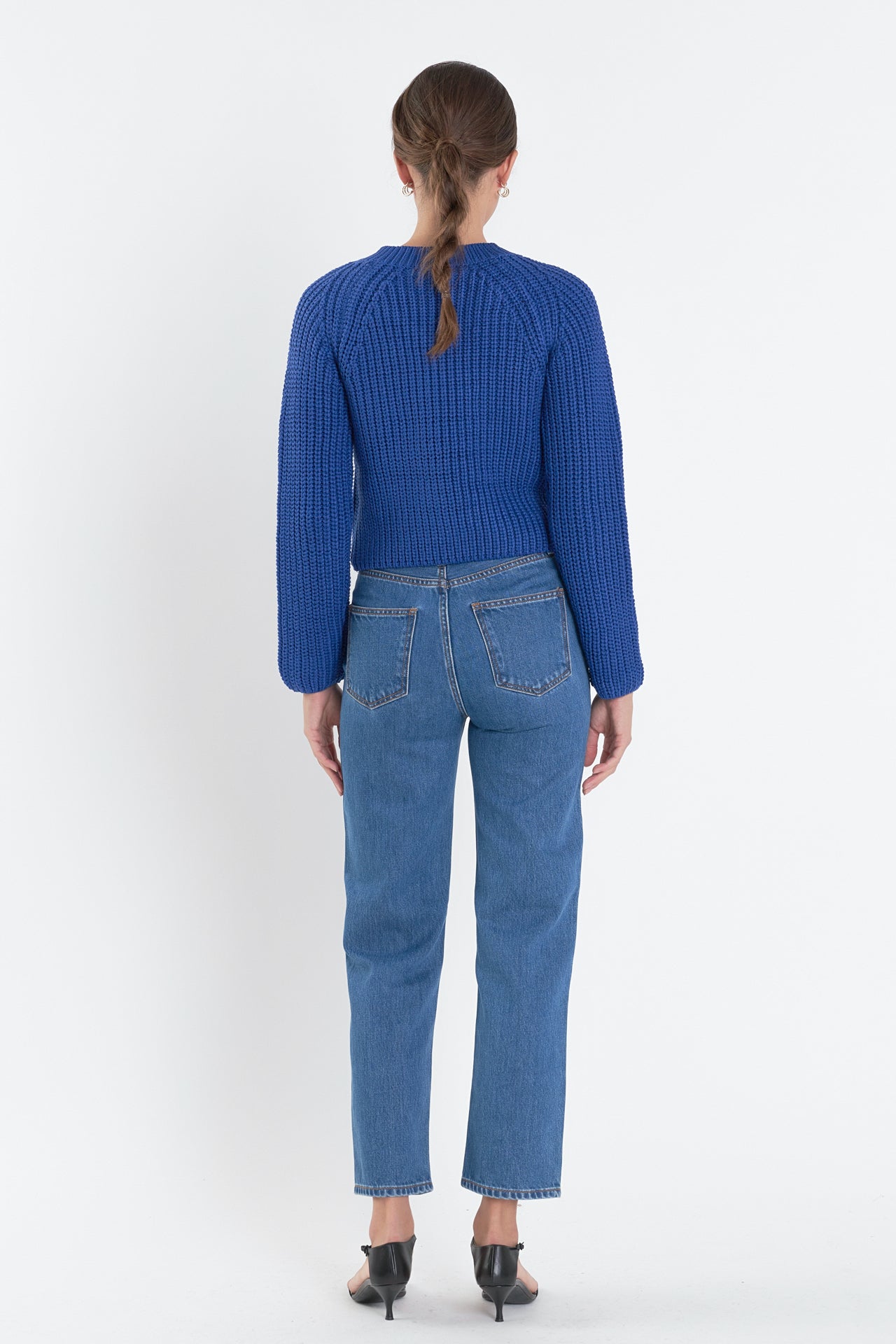 ENGLISH FACTORY - V-neck Knit Sweater - SWEATERS & KNITS available at Objectrare