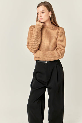 ENGLISH FACTORY - English Factory - Round-neck Knit Sweater - SWEATERS & KNITS available at Objectrare