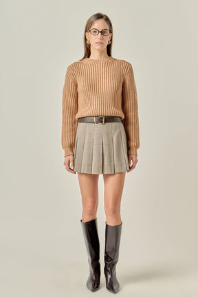ENGLISH FACTORY - Round-neck Knit Sweater - SWEATERS & KNITS available at Objectrare