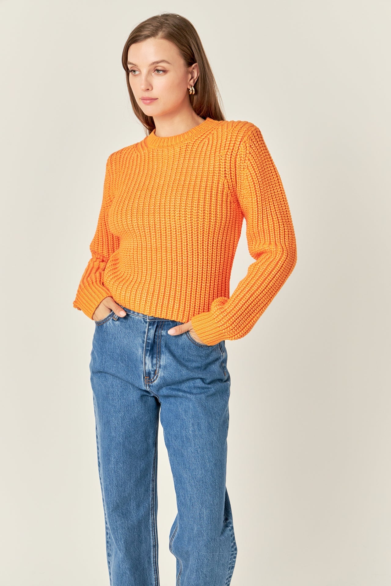 ENGLISH FACTORY - Round-neck Knit Sweater - SWEATERS & KNITS available at Objectrare