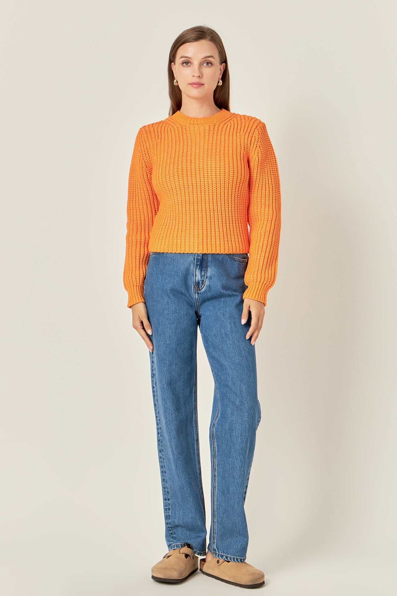 ENGLISH FACTORY - Round-neck Knit Sweater - SWEATERS & KNITS available at Objectrare