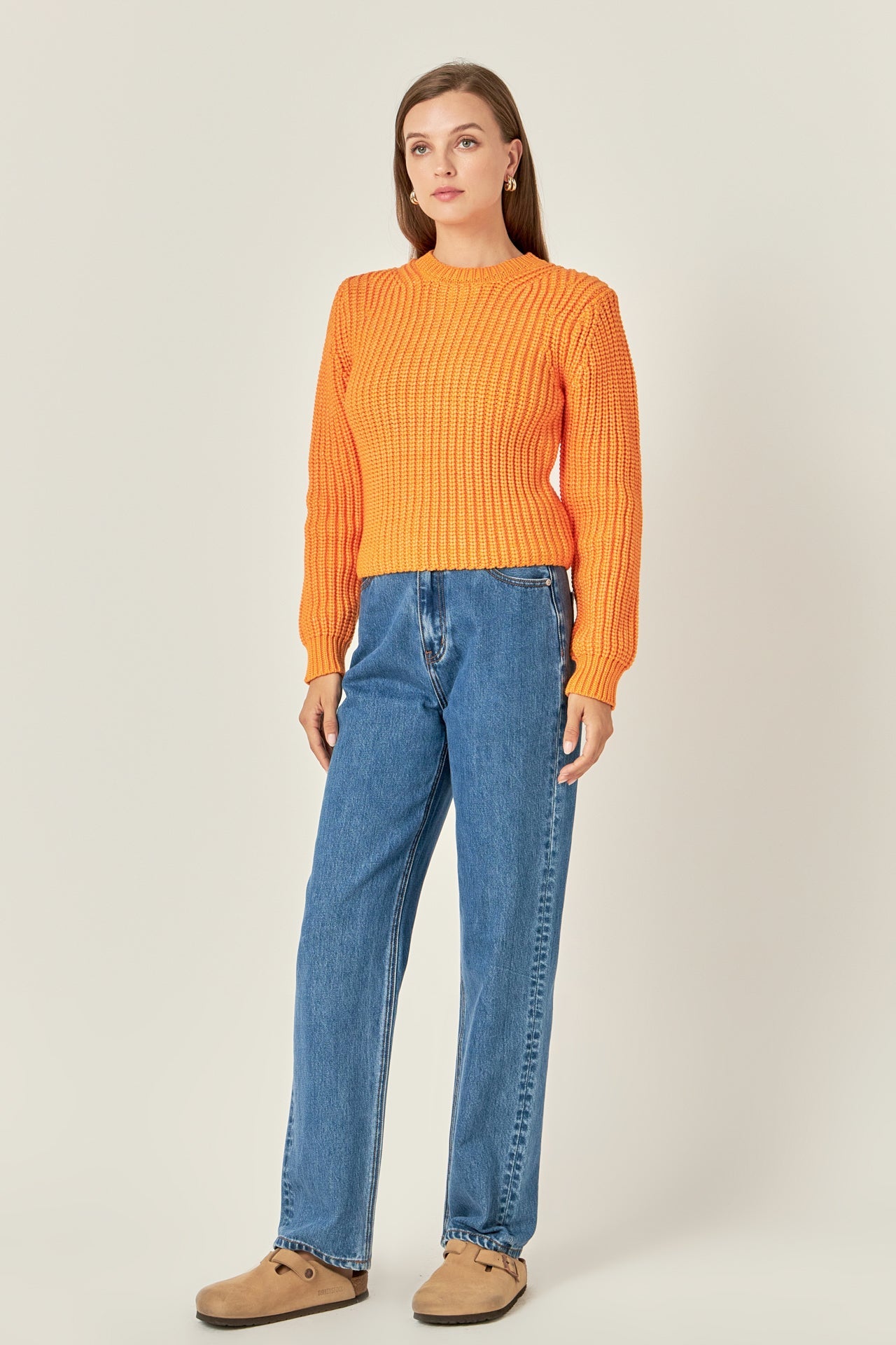 ENGLISH FACTORY - Round-neck Knit Sweater - SWEATERS & KNITS available at Objectrare