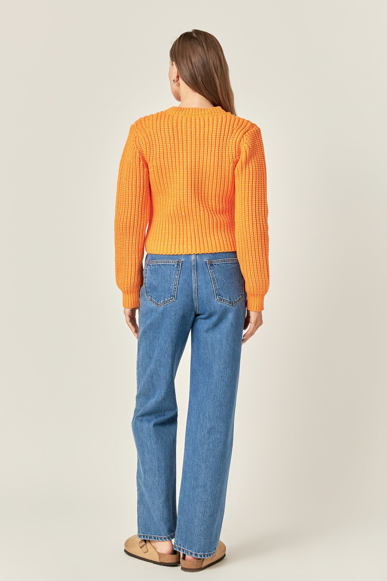 ENGLISH FACTORY - Round-neck Knit Sweater - SWEATERS & KNITS available at Objectrare