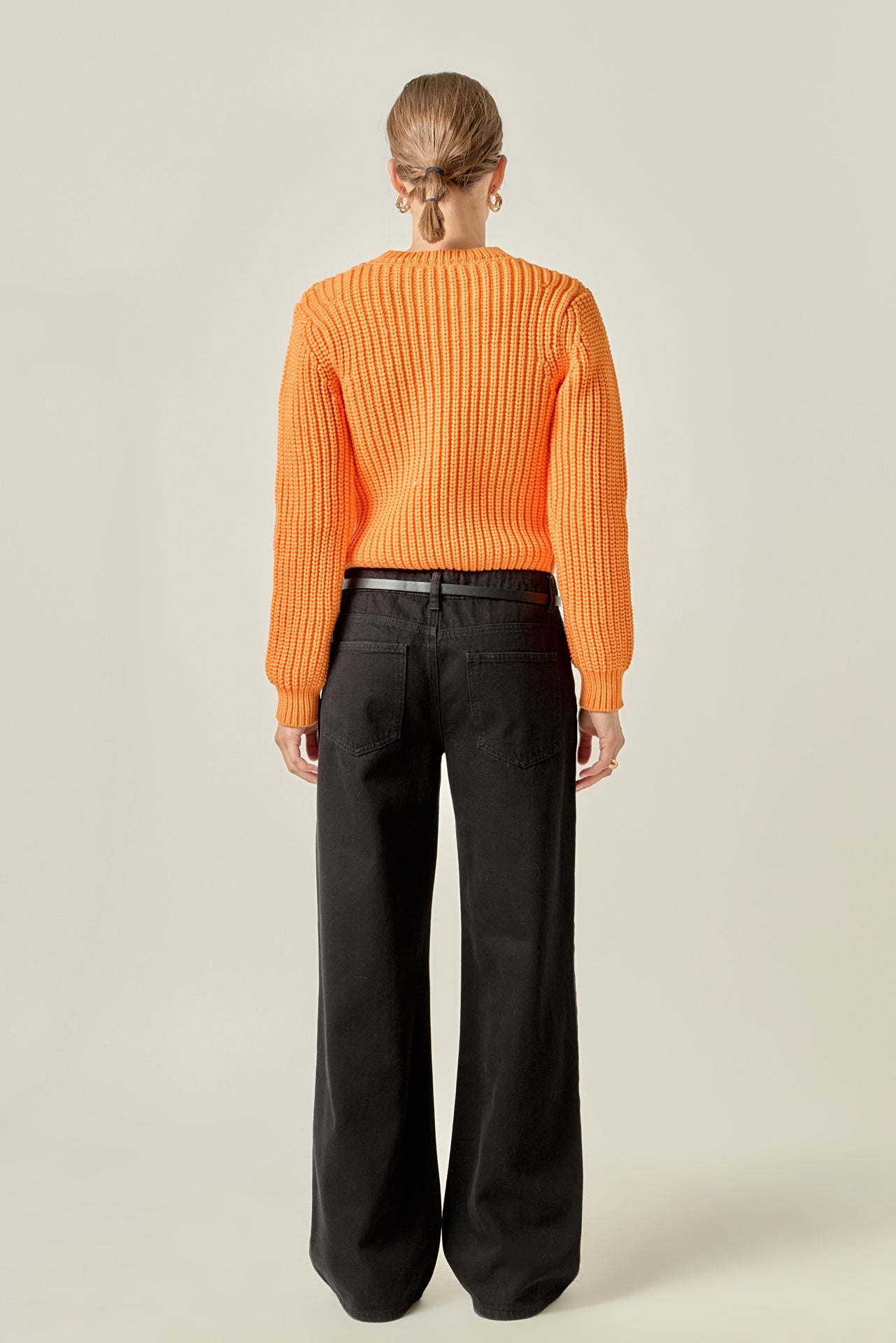 ENGLISH FACTORY - Round-neck Knit Sweater - SWEATERS & KNITS available at Objectrare