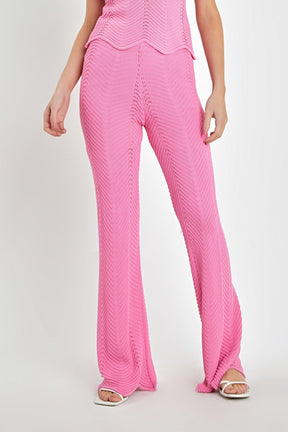 ENGLISH FACTORY - English Factory - Crochet Knit Pants - PANTS available at Objectrare