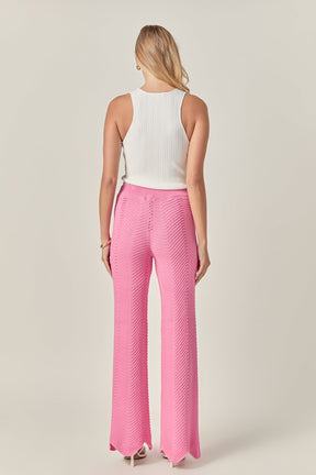 ENGLISH FACTORY - Crochet Knit Pants - PANTS available at Objectrare