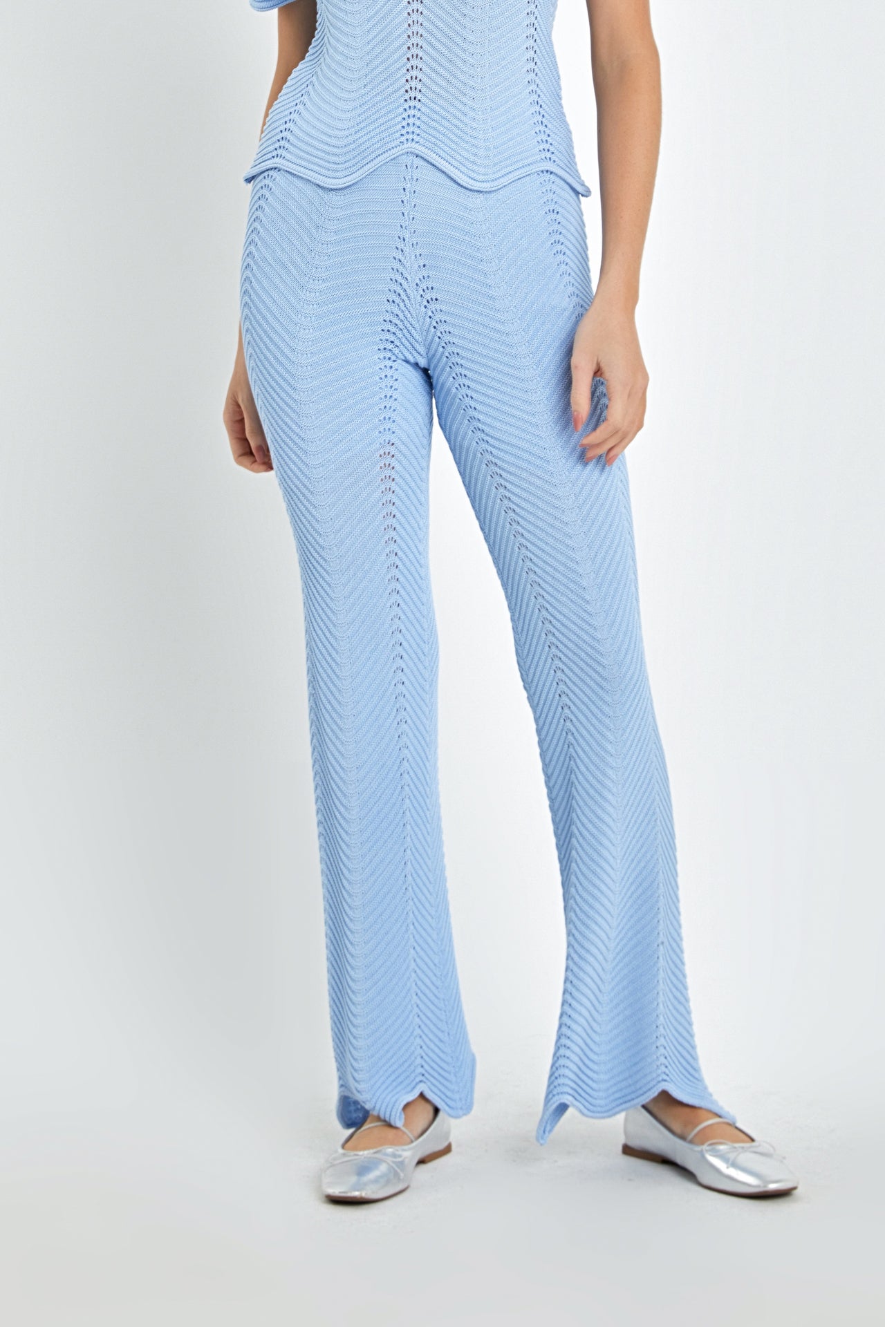 ENGLISH FACTORY - English Factory - Crochet Knit Pants - PANTS available at Objectrare